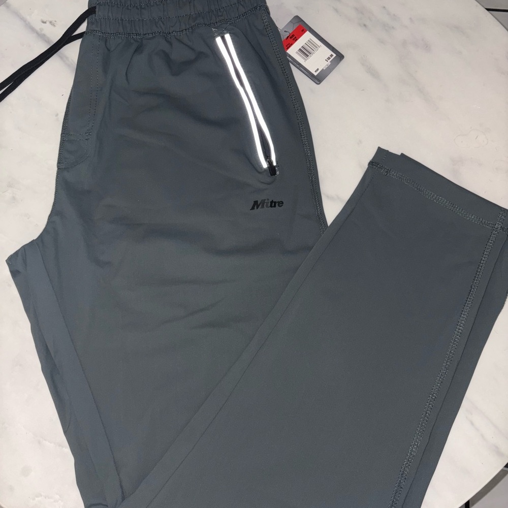 Mitre Gray Joggers with Elastic Waistband